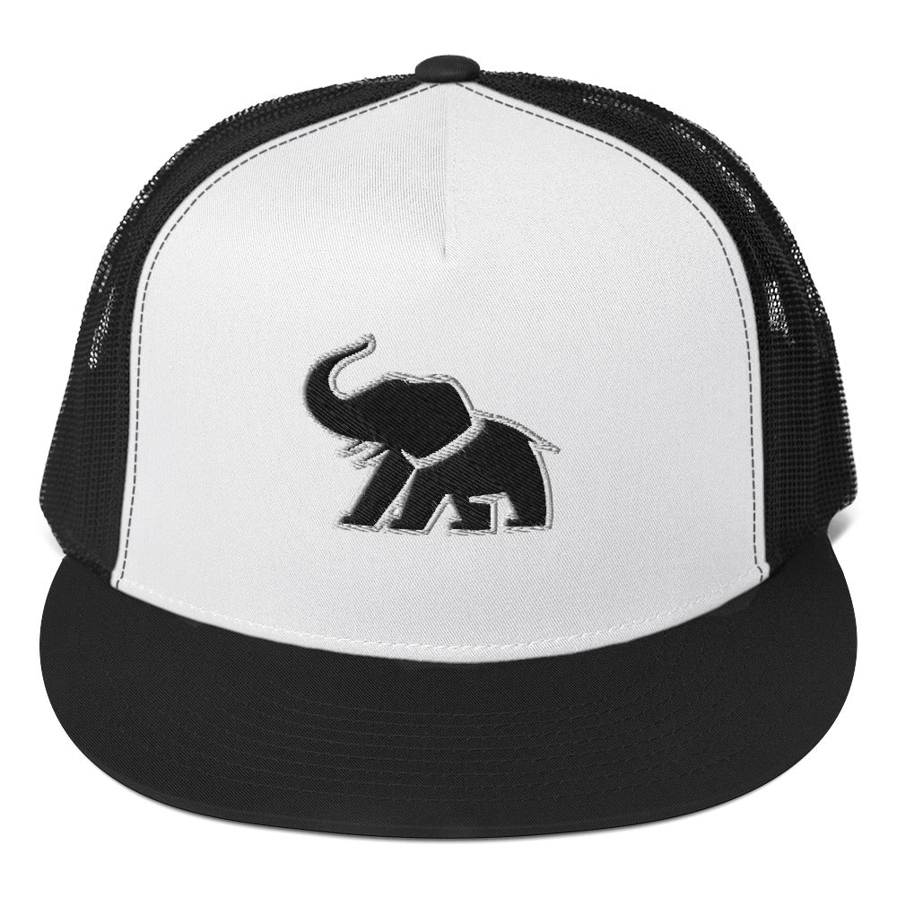 BLK ELE EMBROIDERED CLASSIC TRUCKER