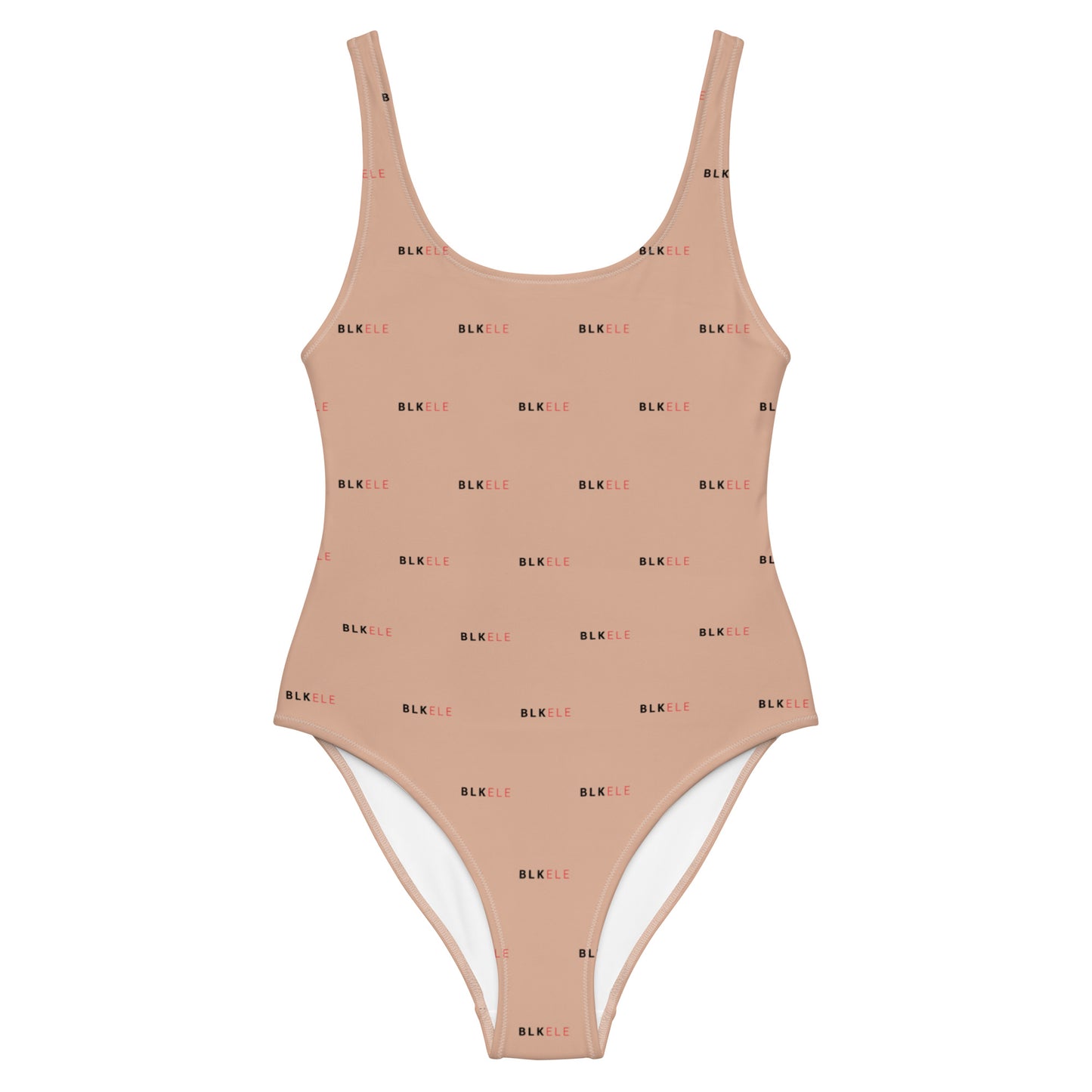 NOT BURBERRY BLK ELE PRINT LOG ONE-PIECE SWIMSUIT (WOMEN'S)