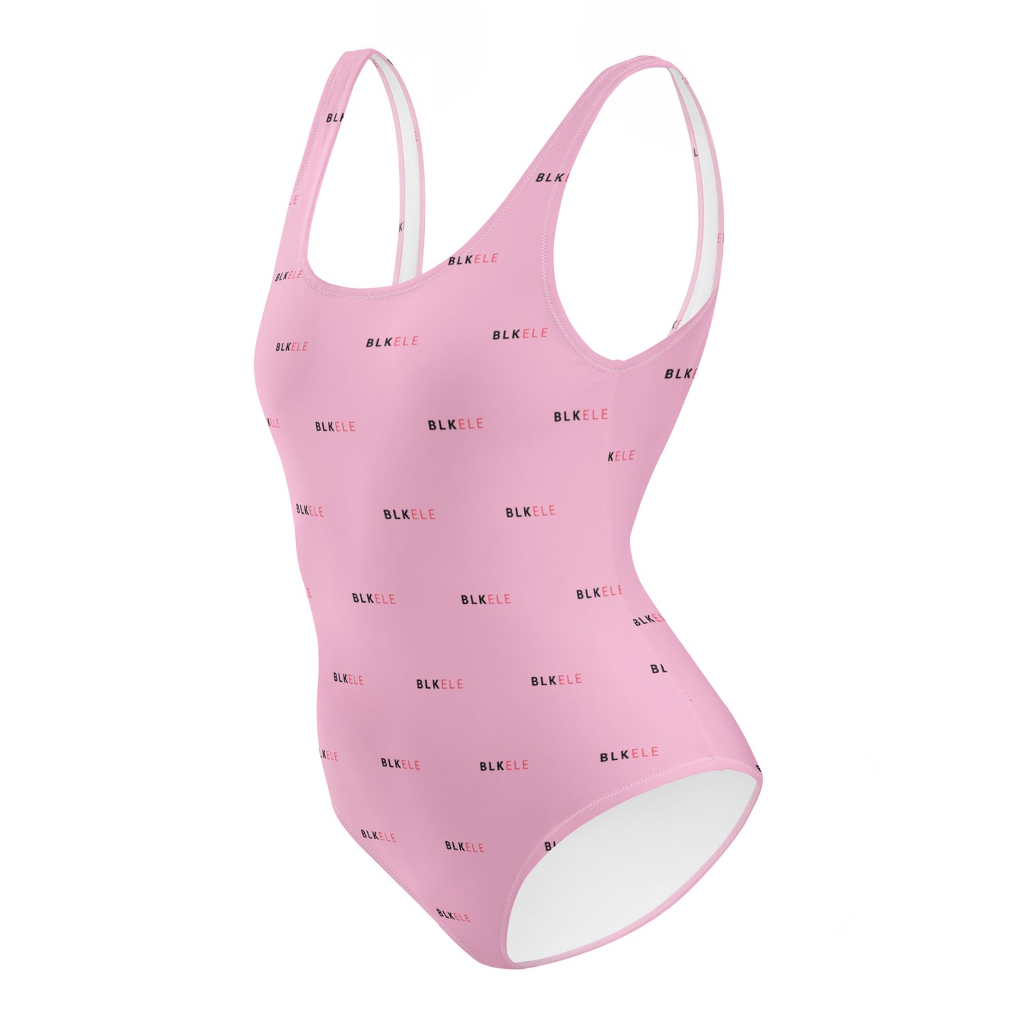 COTTON CANDY BLK ELE PRINT LOGO ONE-PIECE SWIMSUIT (WOMEN'S)
