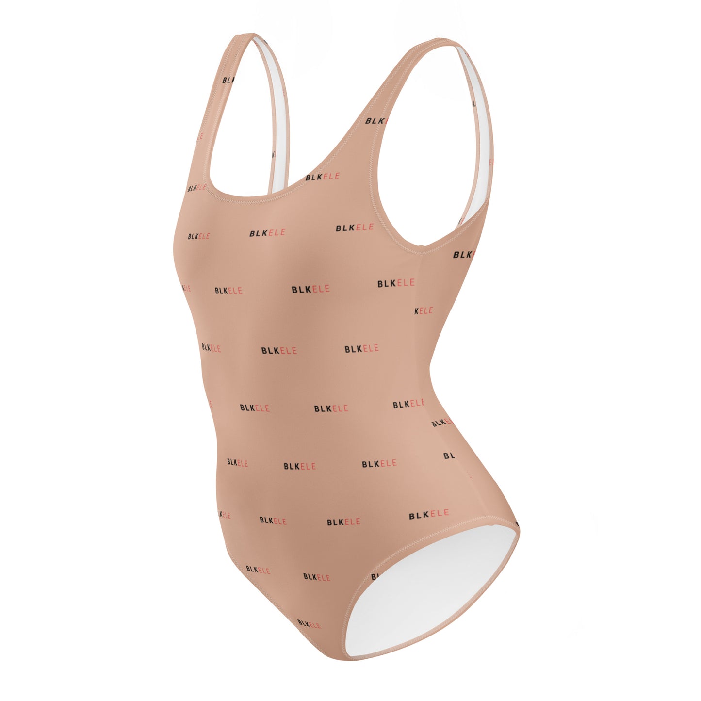 NOT BURBERRY BLK ELE PRINT LOG ONE-PIECE SWIMSUIT (WOMEN'S)