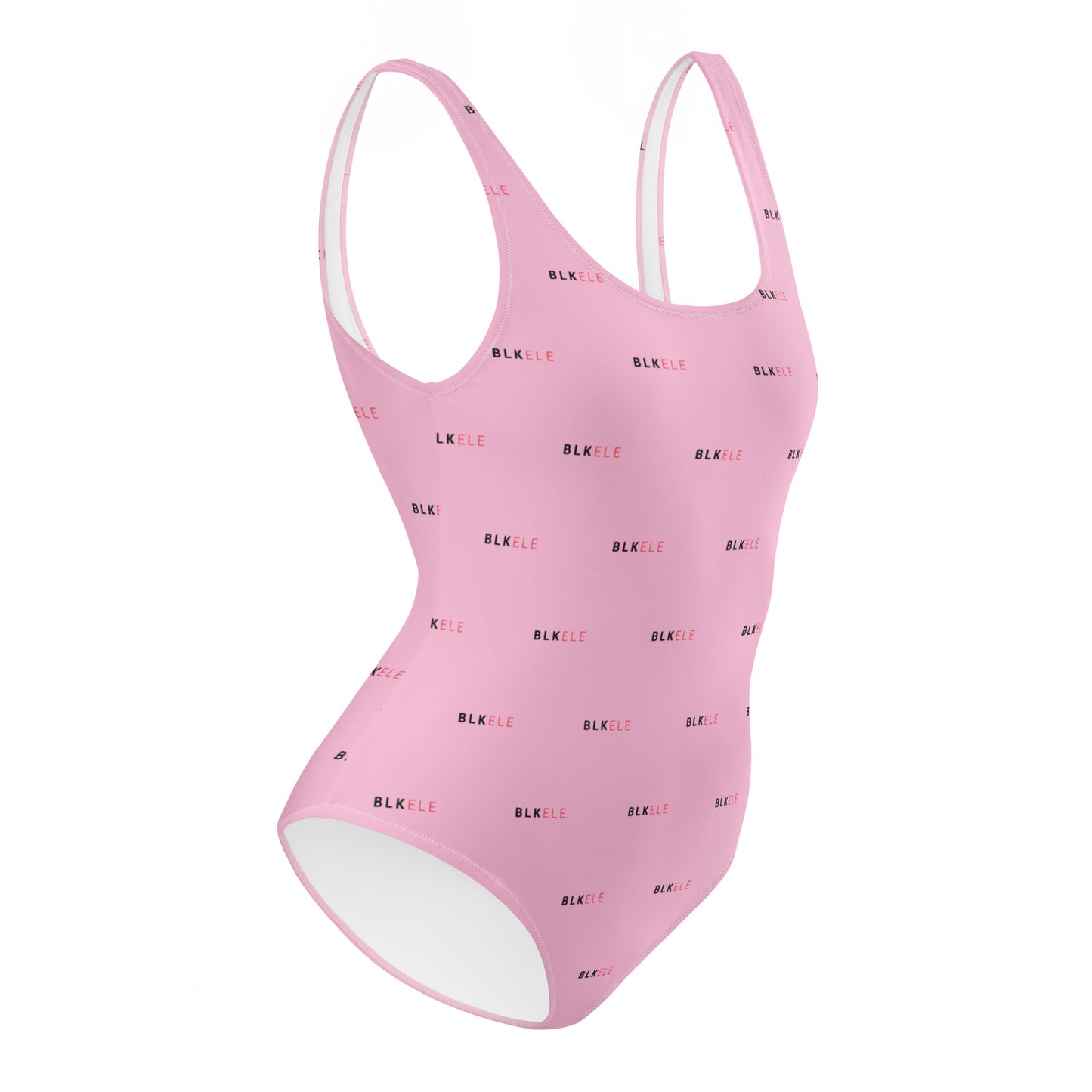 COTTON CANDY BLK ELE PRINT LOGO ONE-PIECE SWIMSUIT (WOMEN'S)