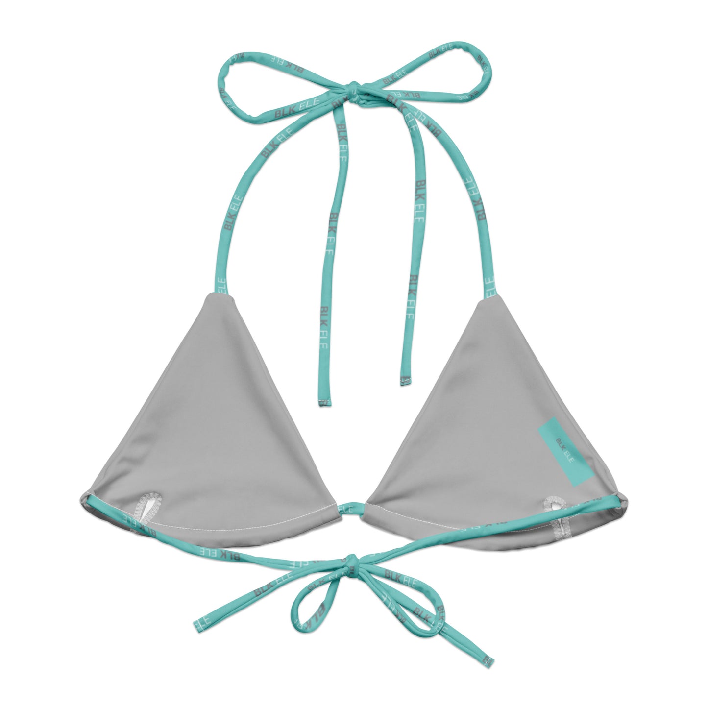S2NR STRING BIKINI - TOP (Smoke Gray / Tiffany Mint / Wht)