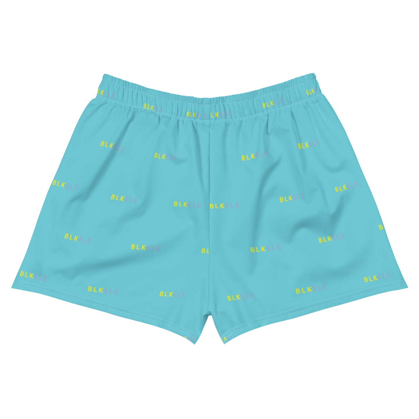WOMENS BLK ELE PRINT LOGO EVERYTHING SHORTS - EASTER ISLAND