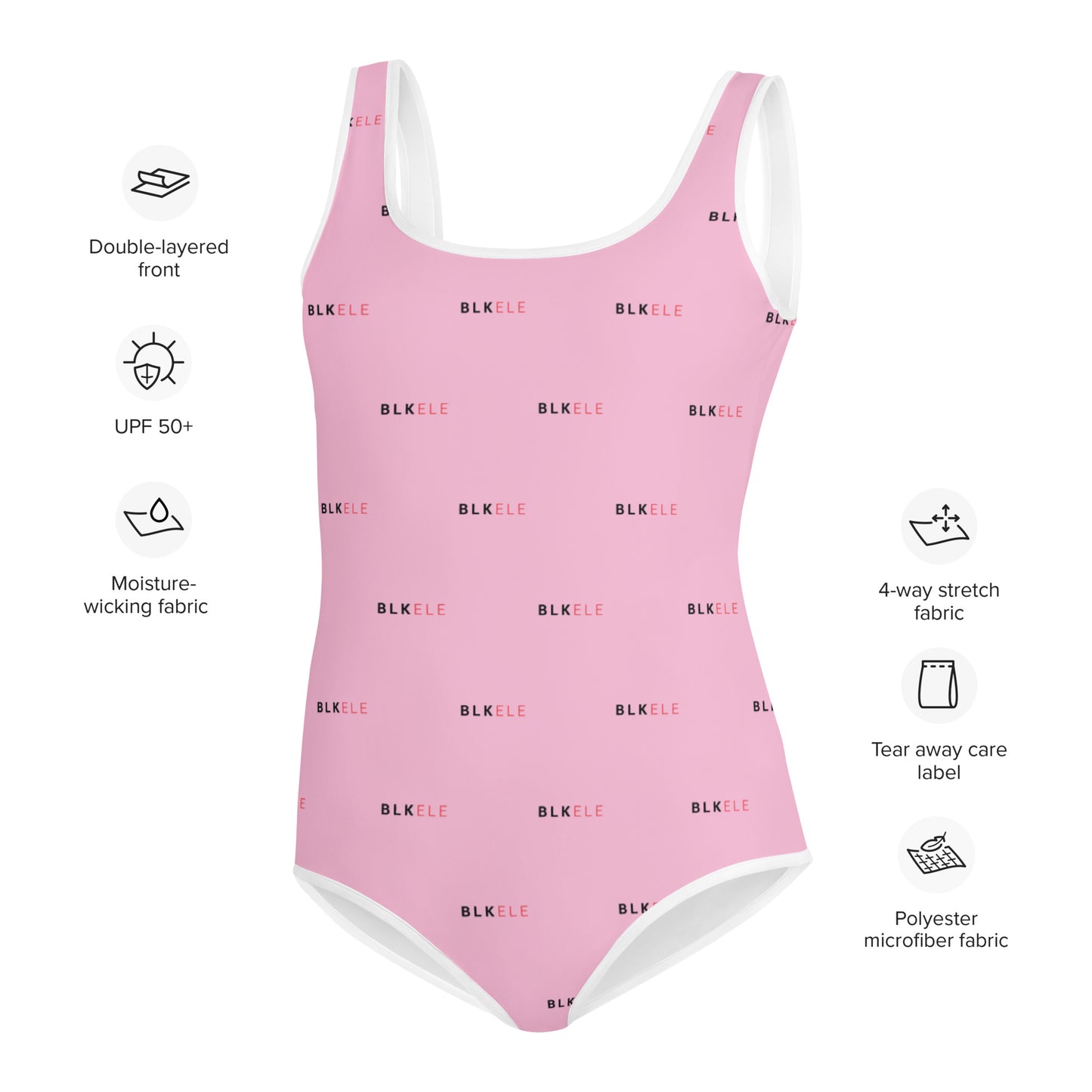 COTTON CANDY ALL OVER PRINT LOGO BATHING SUIT ( YOUTH 8 - 20 )