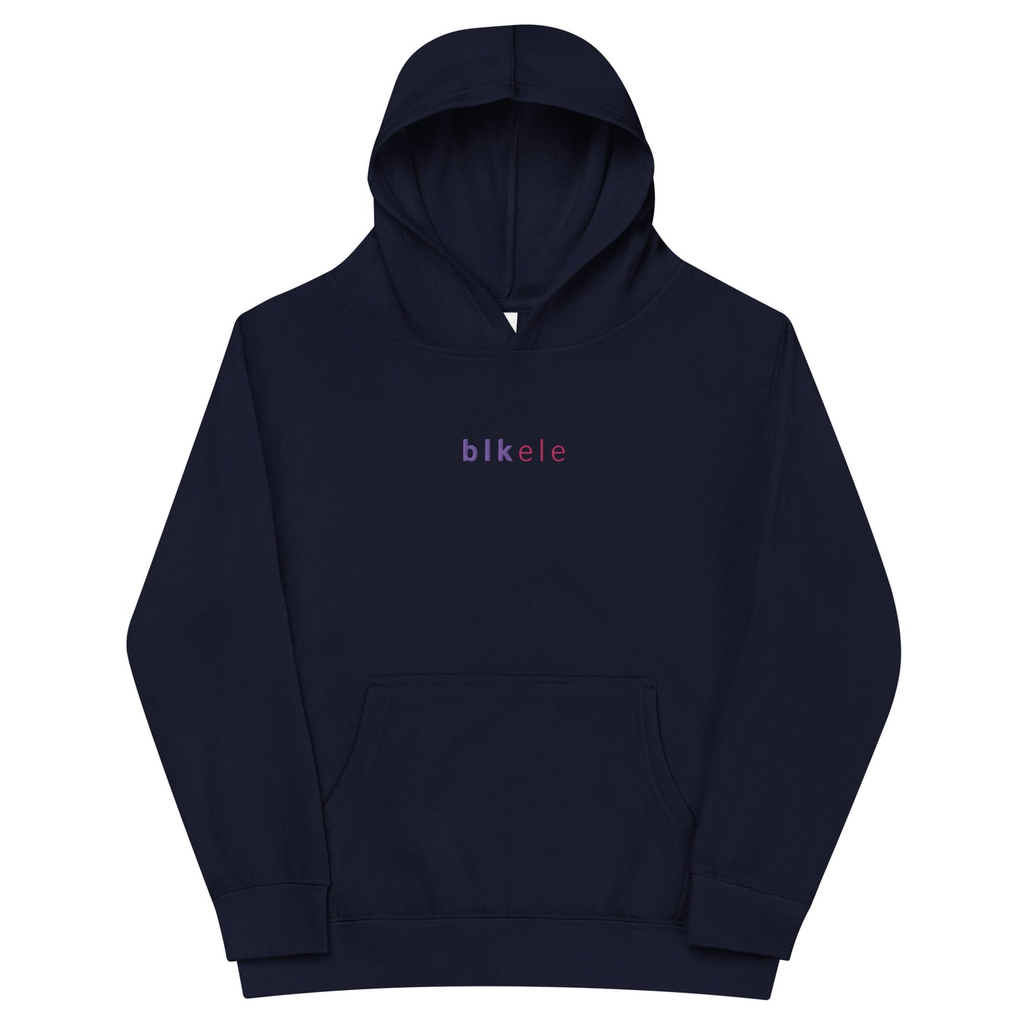 S2NR CLSSC LWR EMBROIDERED HOODIE - KIDS (PURP / FLAMINGO) -