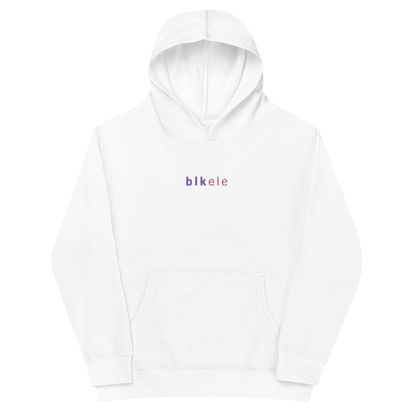 S2NR CLSSC LWR EMBROIDERED HOODIE - KIDS (PURP / FLAMINGO) -