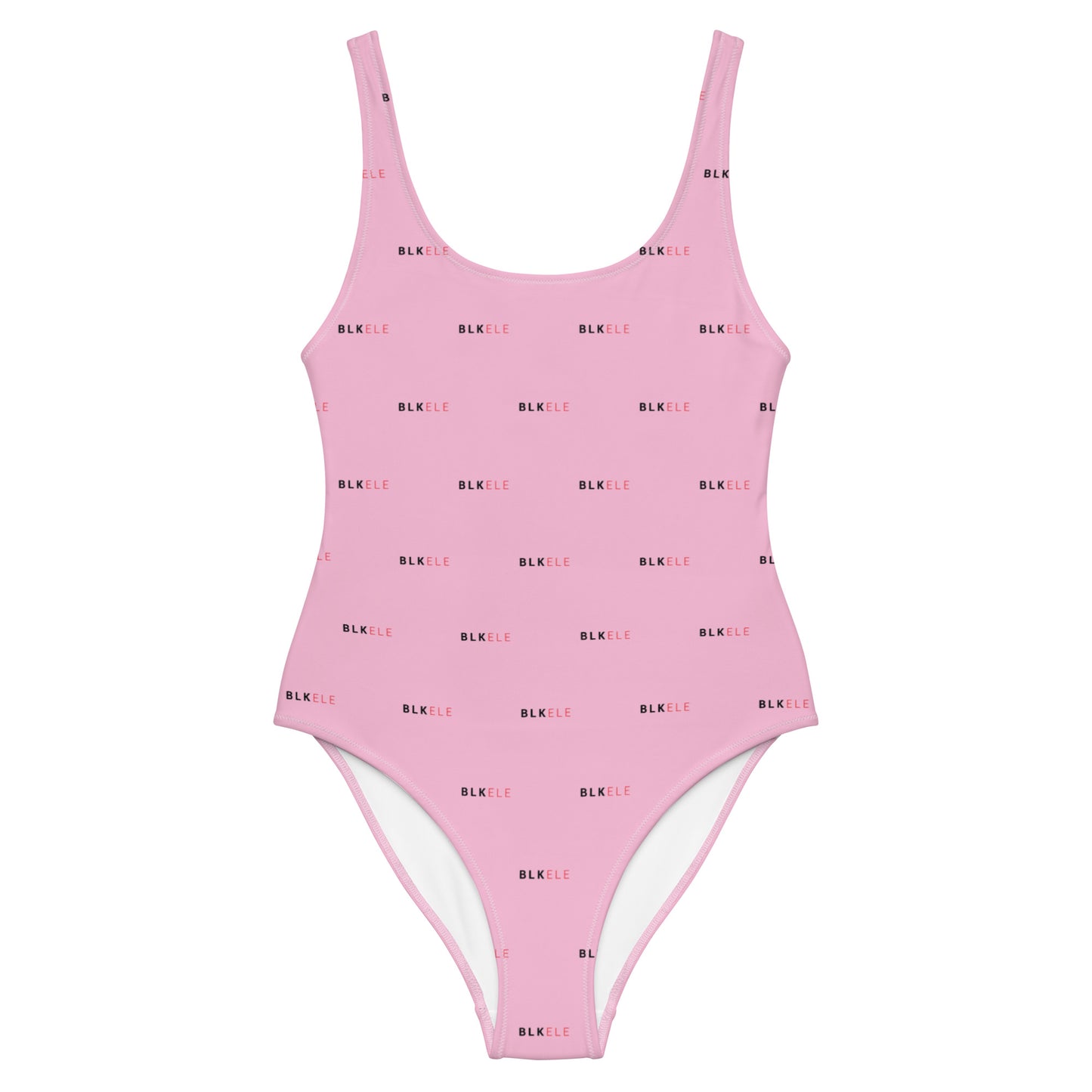 COTTON CANDY BLK ELE PRINT LOGO ONE-PIECE SWIMSUIT (WOMEN'S)