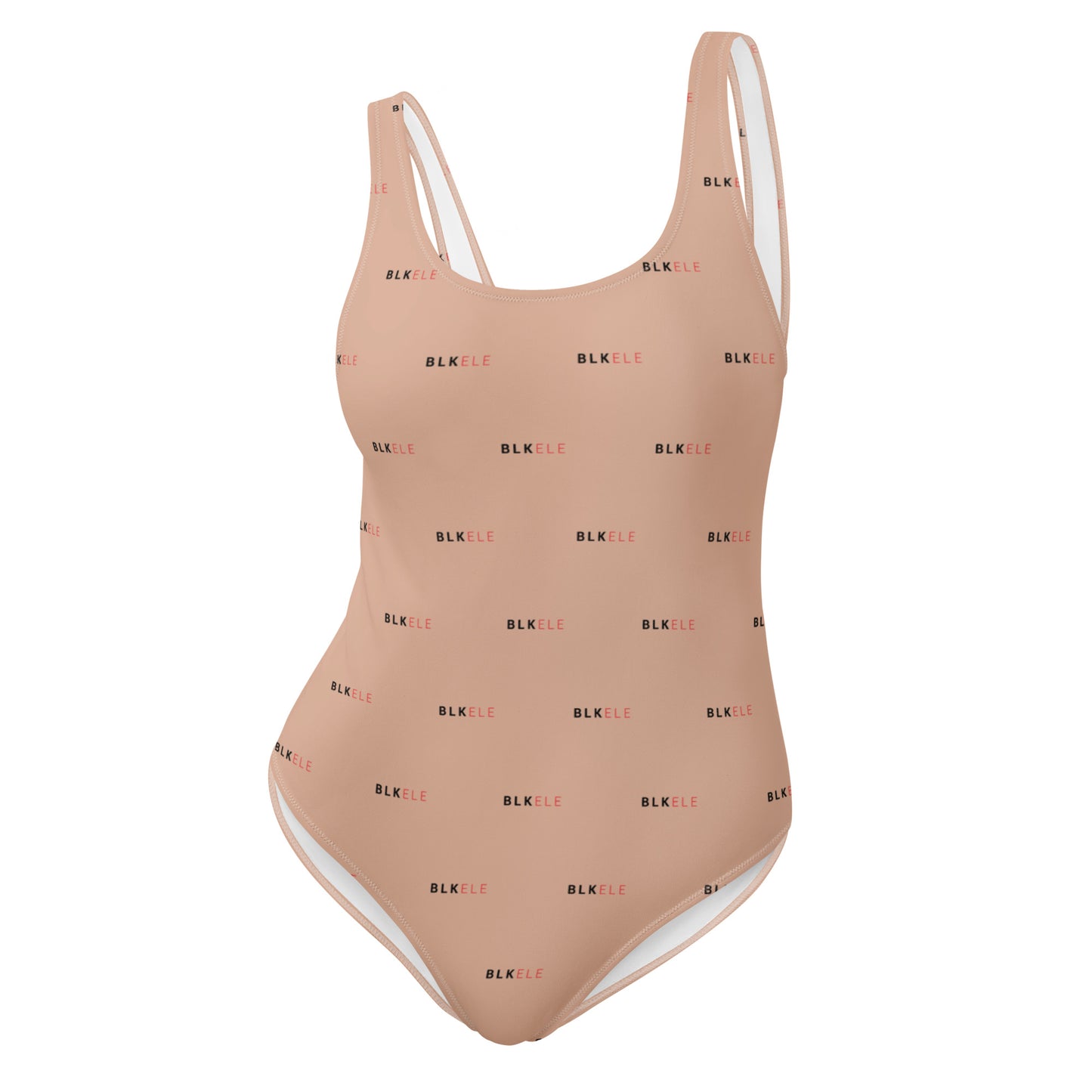 NOT BURBERRY BLK ELE PRINT LOG ONE-PIECE SWIMSUIT (WOMEN'S)