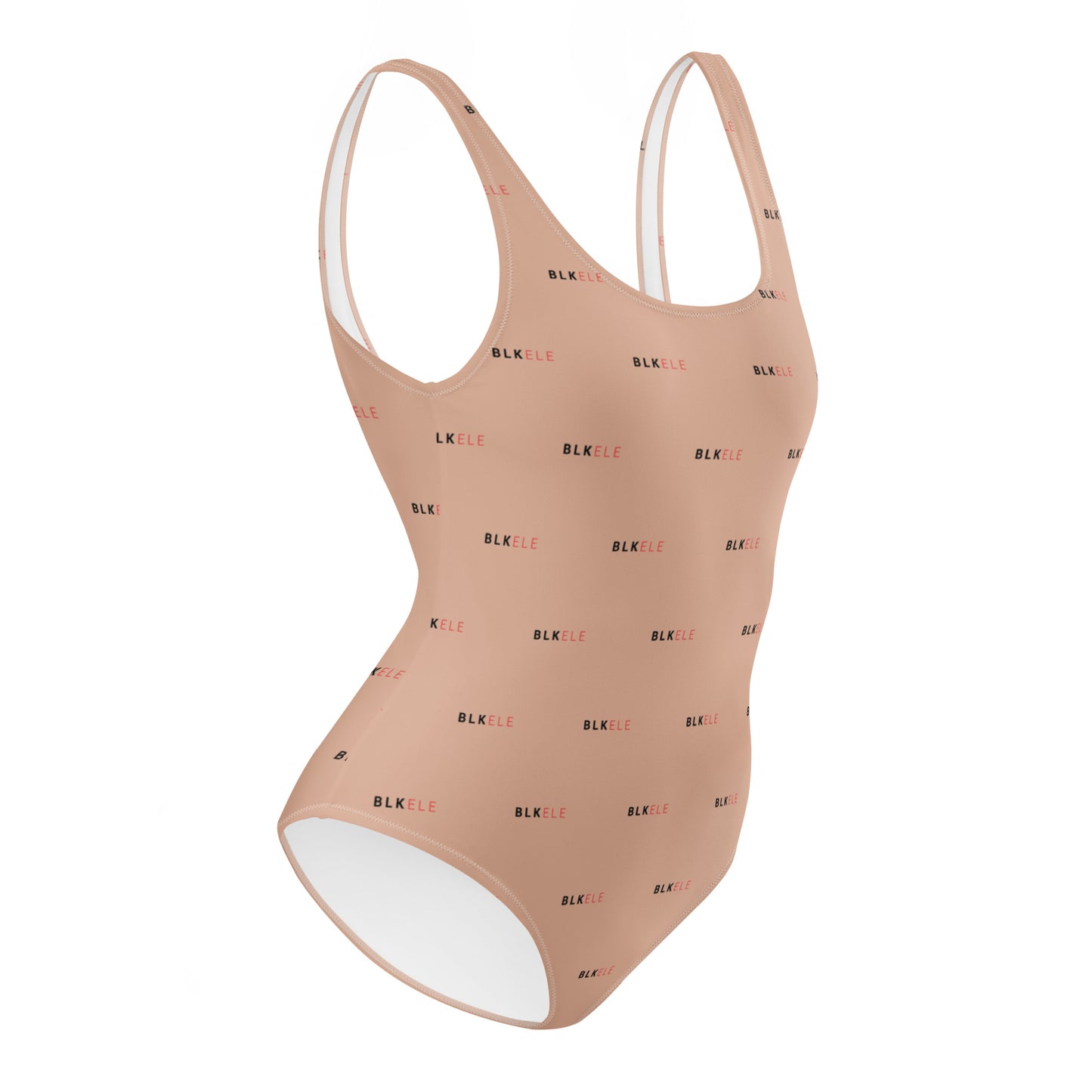 NOT BURBERRY BLK ELE PRINT LOG ONE-PIECE SWIMSUIT (WOMEN'S)