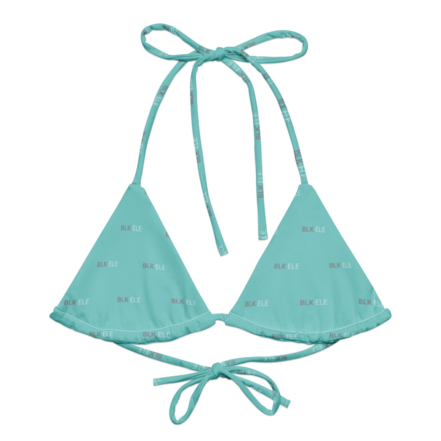 S2NR STRING BIKINI - TOP (Smoke Gray / Tiffany Mint / Wht)
