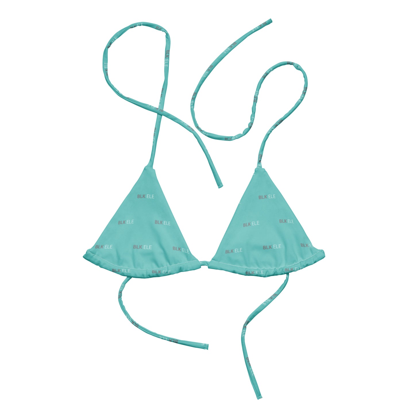 S2NR STRING BIKINI - TOP (Smoke Gray / Tiffany Mint / Wht)