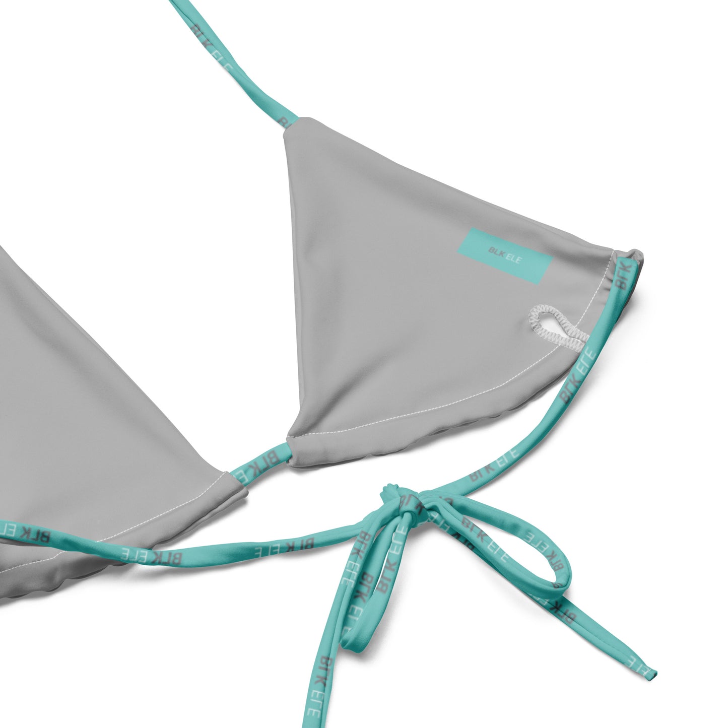 S2NR STRING BIKINI - TOP (Smoke Gray / Tiffany Mint / Wht)