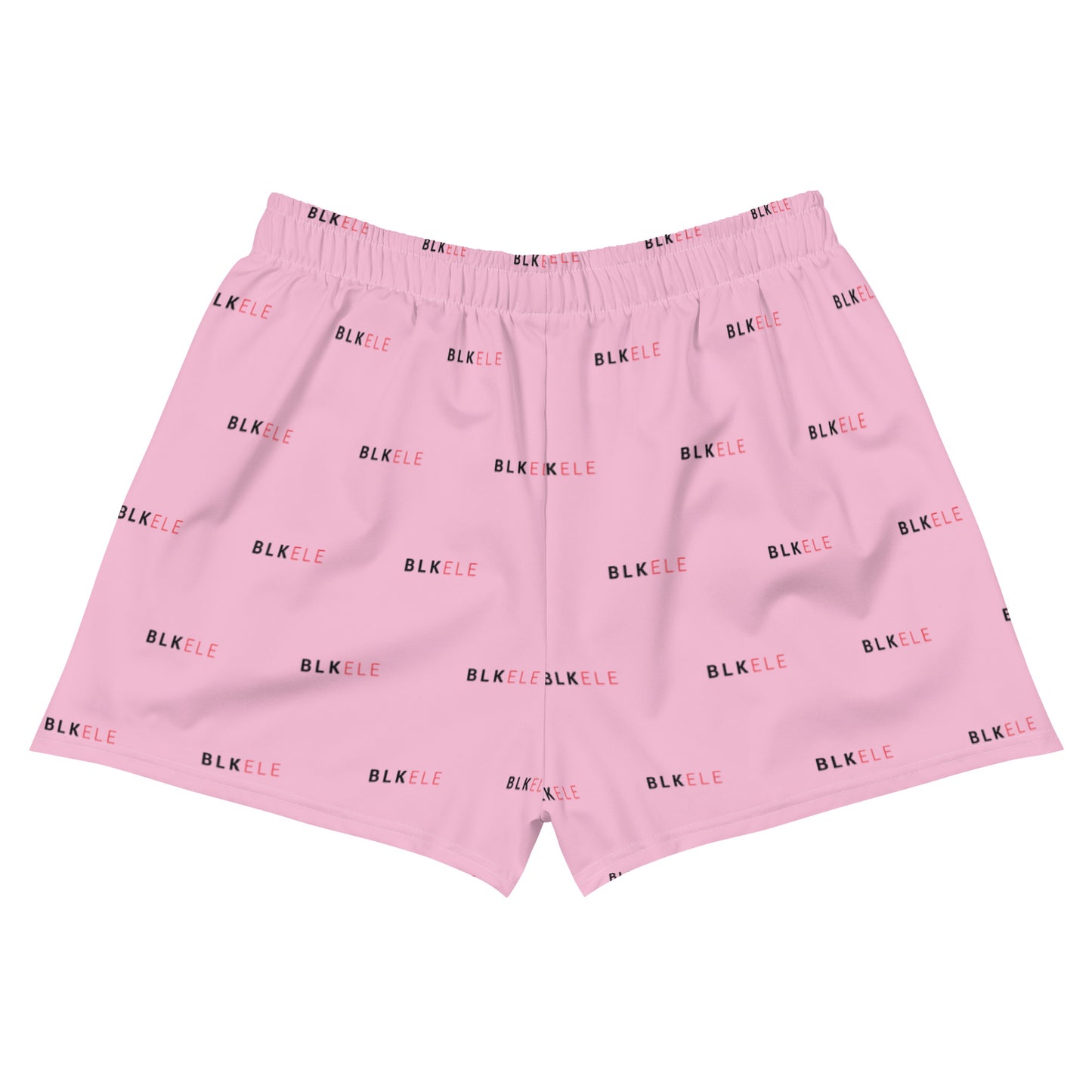 WOMENS BLK ELE PRINT LOGO EVERYTHING SHORTS - COTTON CANDY