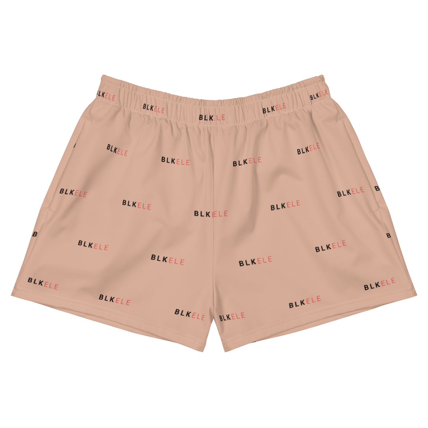 WOMENS BLK ELE PRINT LOGO EVERYTHING SHORTS - NOT BURBERRY