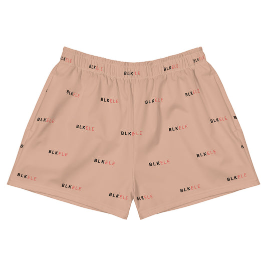 WOMENS BLK ELE PRINT LOGO EVERYTHING SHORTS - NOT BURBERRY