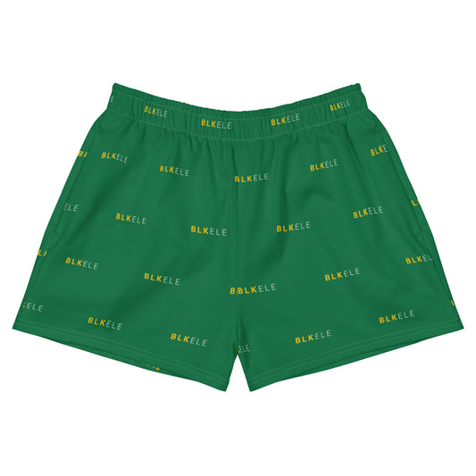 WOMENS BLK ELE PRINT LOGO EVERYTHING SHORTS - SUPERSONIC