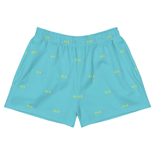WOMENS BLK ELE PRINT LOGO EVERYTHING SHORTS - EASTER ISLAND