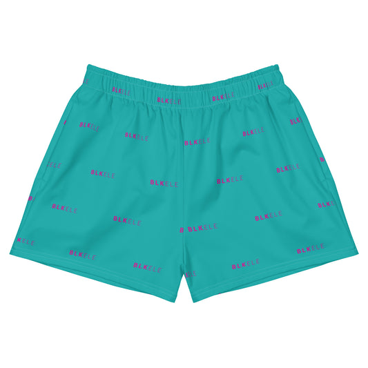WOMENS BLK ELE PRINT LOGO EVERYTHING SHORTS - MIAMI VICE