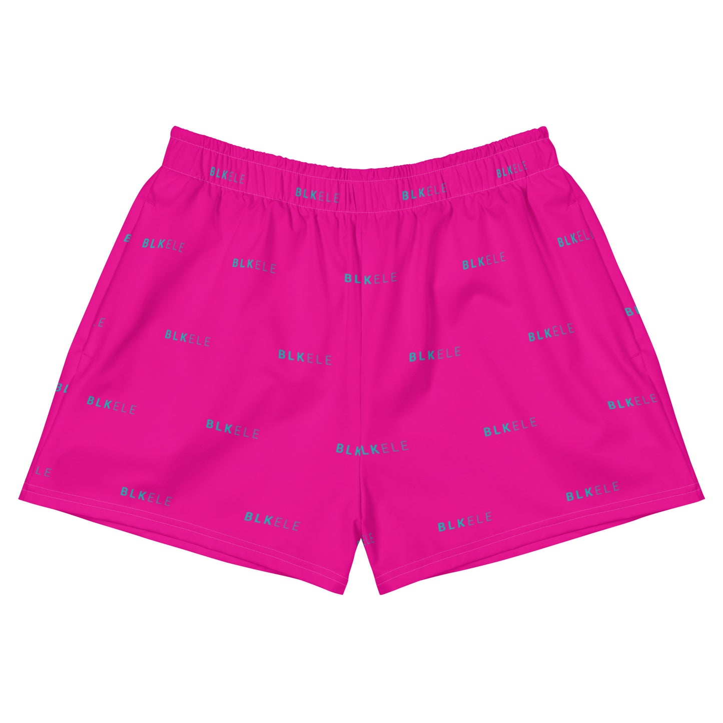 WOMENS BLK ELE PRINT LOGO EVERYTHING SHORTS - MIAMI VICE 2