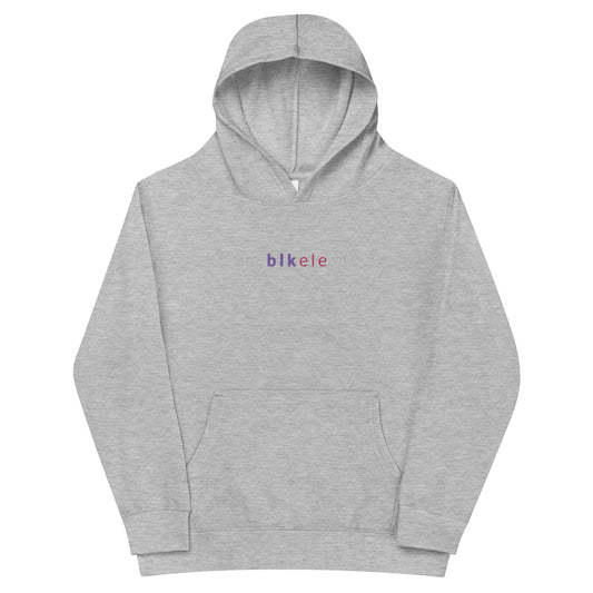 S2NR CLSSC LWR EMBROIDERED HOODIE - KIDS (PURP / FLAMINGO) -