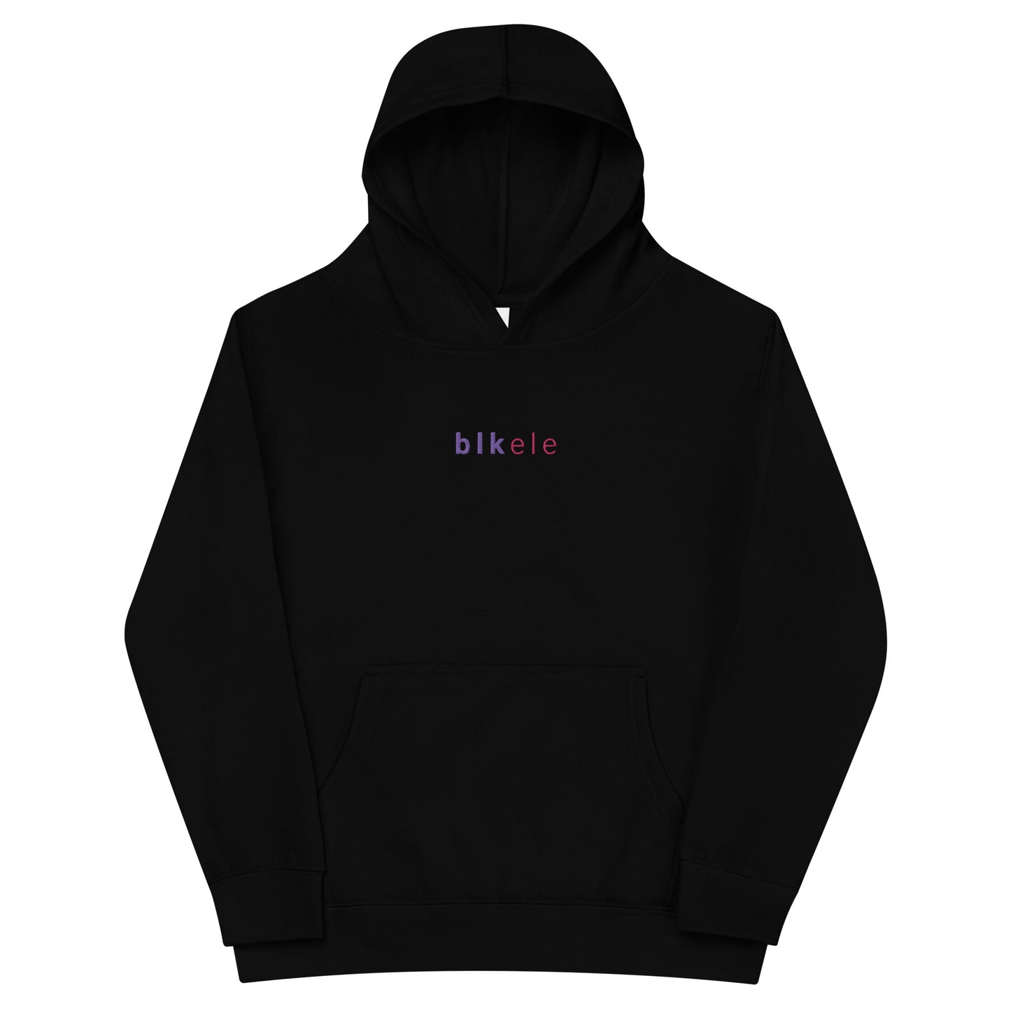 S2NR CLSSC LWR EMBROIDERED HOODIE - KIDS (PURP / FLAMINGO) -
