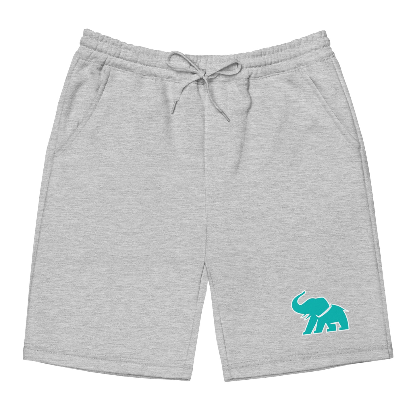 ELEPHVNT PRINT FLEECE SHORTS - TIFFANY MINT