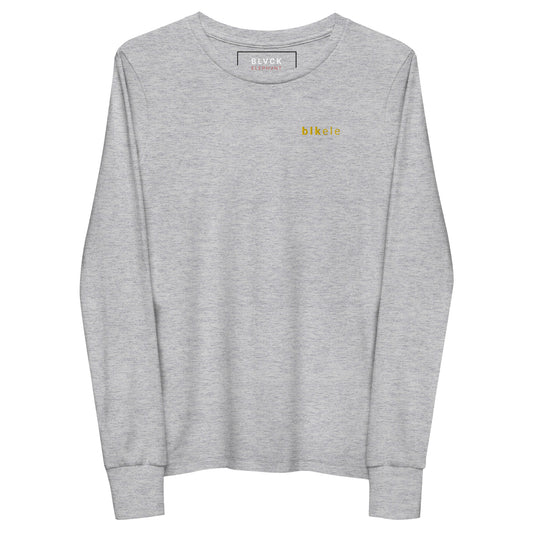 S2NR CLSSC LWR EMBROIDERED LONG SLEEVE TEE - KIDS (GLD)